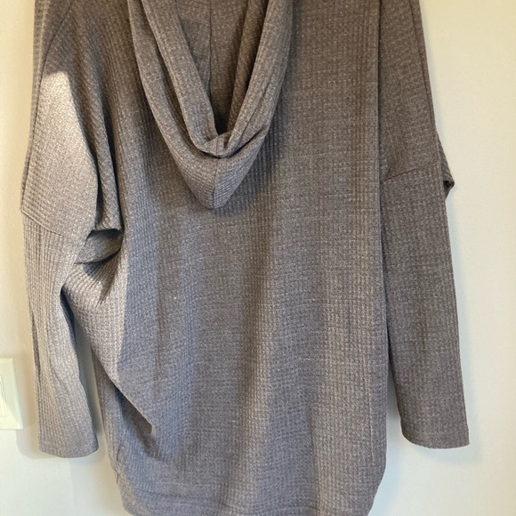 Final Touch Waffle Knot Cocoon Sweater - Picture 3 of 4